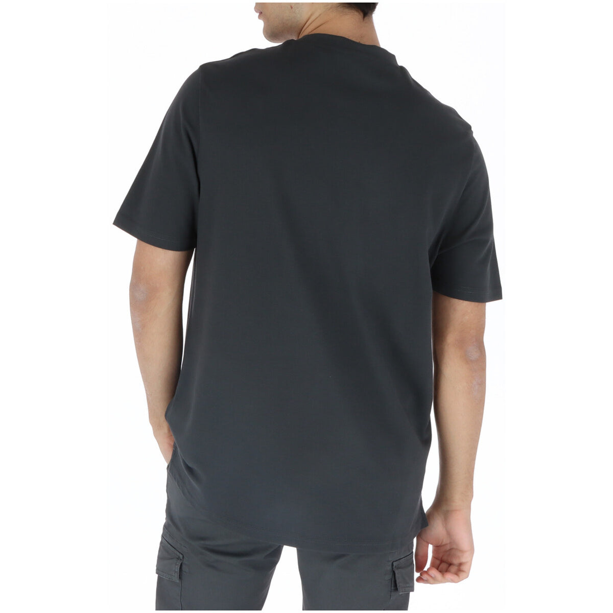 Lyle & Scott — Men's gray stretch cotton pocket t-shirt — view 2