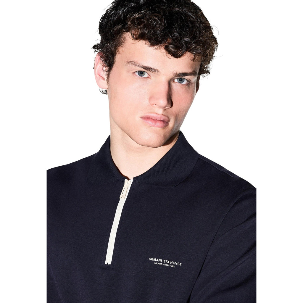 Armani Exchange — Men’s blue modal blend sweatshirt — view 4