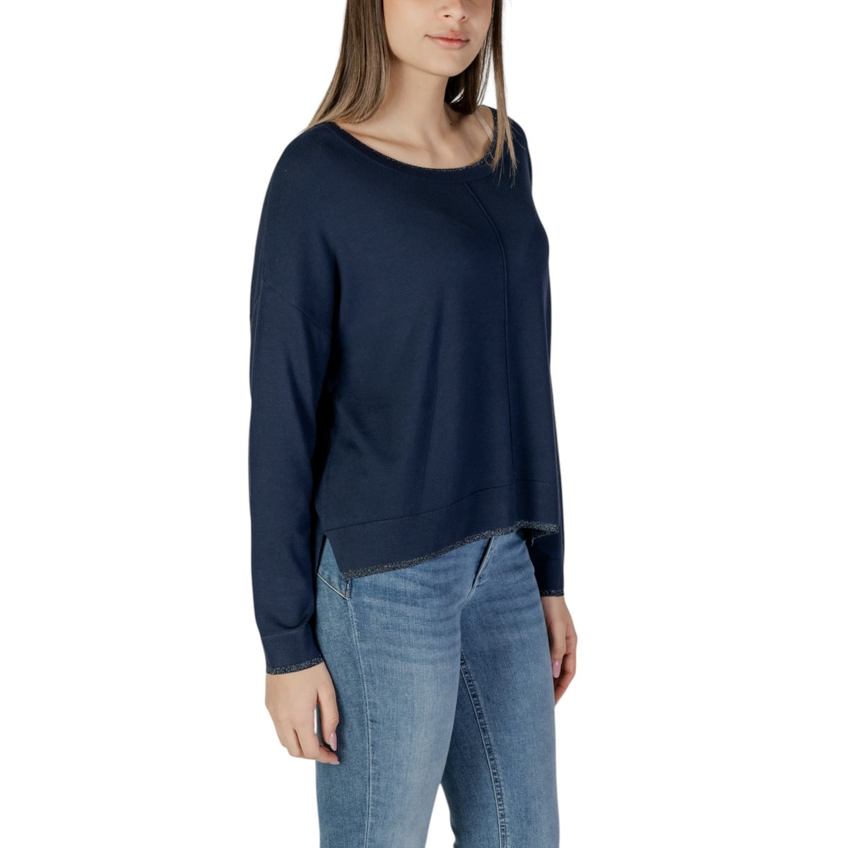 Liu Jo — Pull bleu réf. WXX054MS49I femme — vue 3
