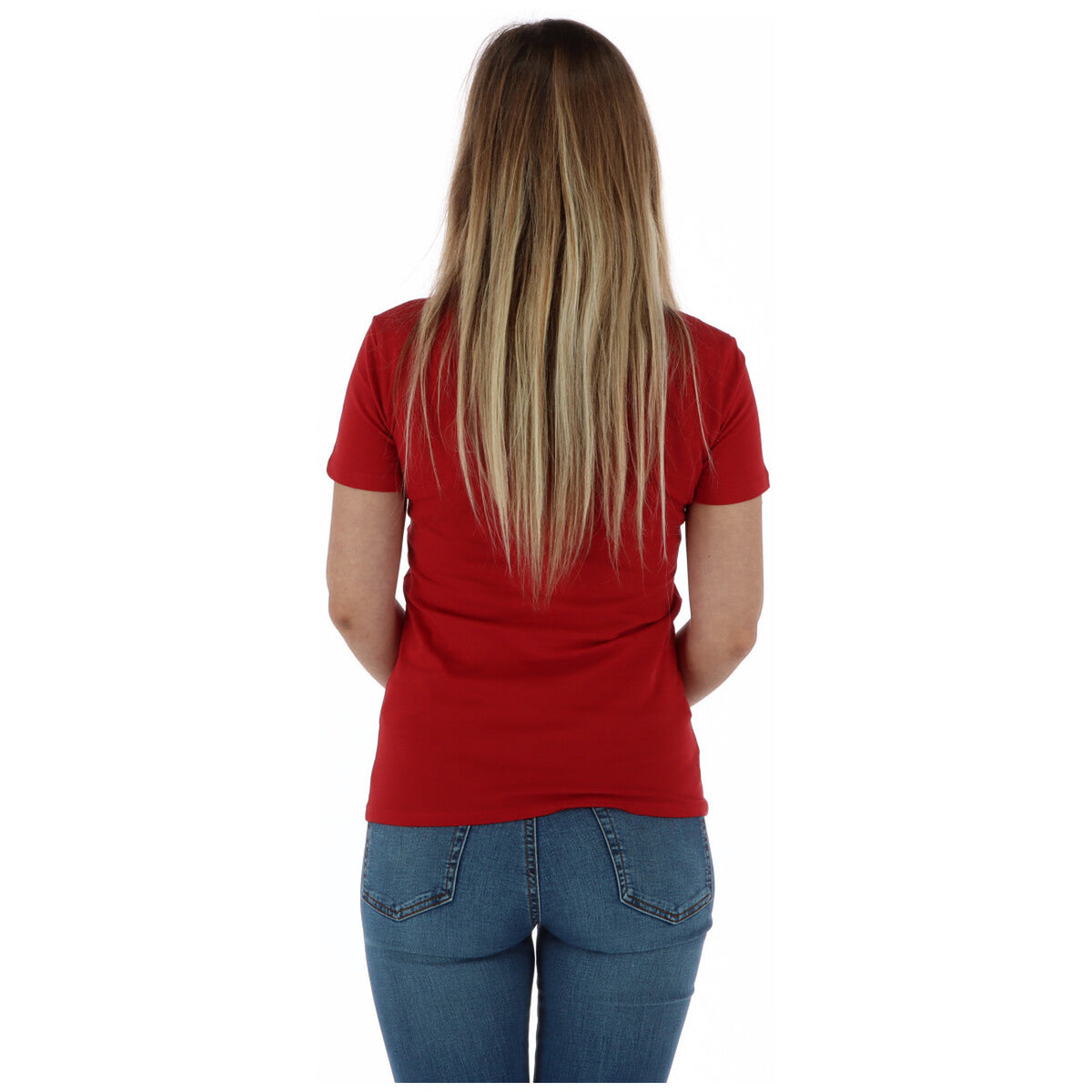 Guess — T-shirt Q1oi12kak90 voor dames - kleur rood — afbeelding 3