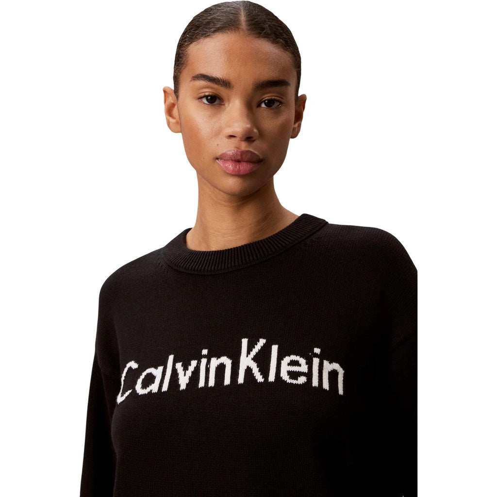 Calvin Klein Jeans — Women’s black printed sweater — view 4