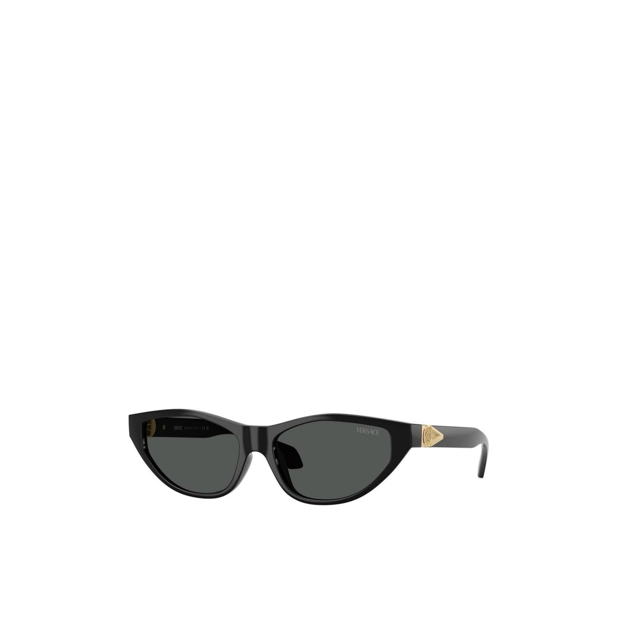 Versace — Lunettes de soleil œil-de-chat en acétate noir femme