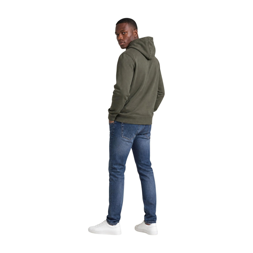 Calvin Klein Jeans — Sweat à capuche vert homme — vue 2