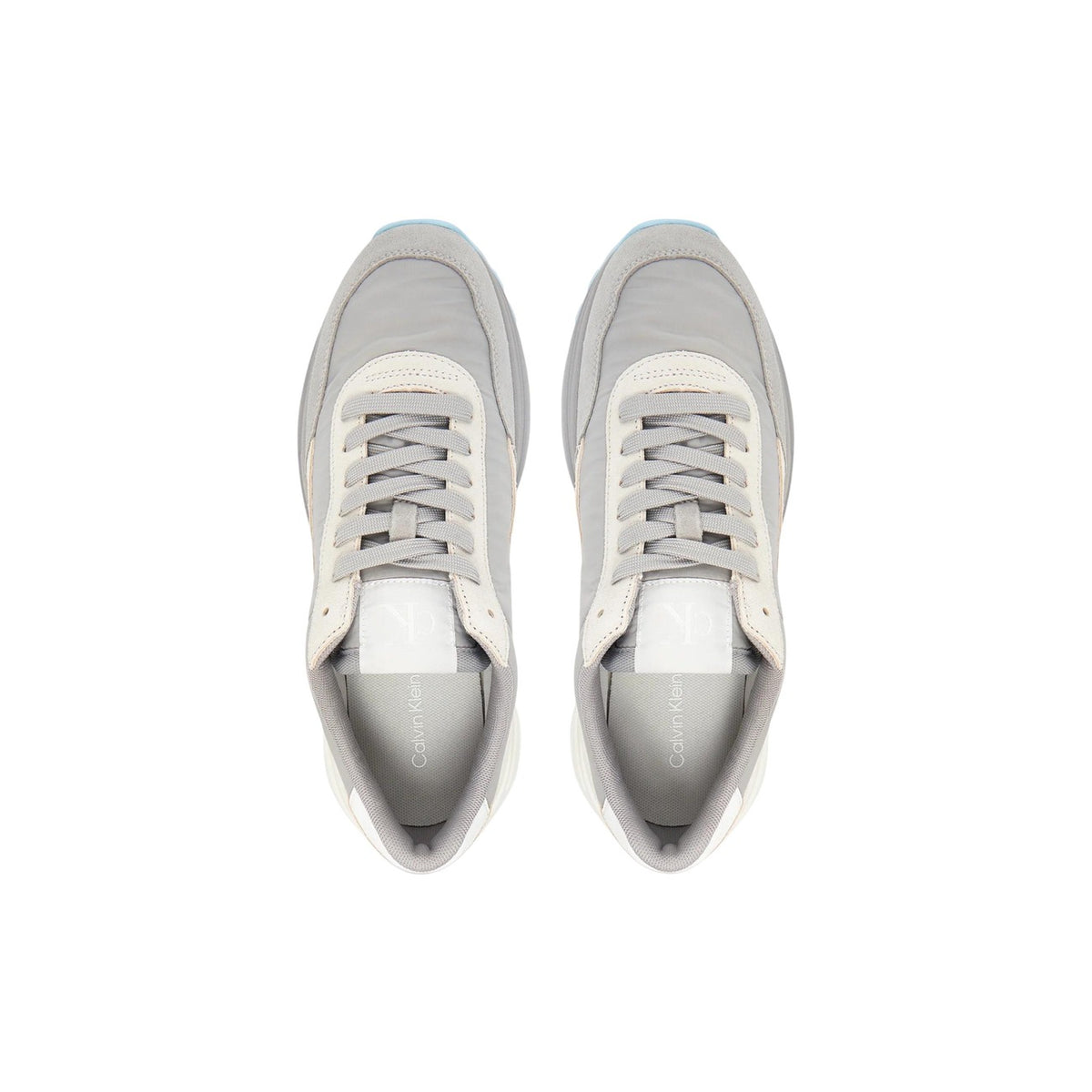 Calvin Klein Jeans — Baskets YW0YW01852 Grises en cuir femme — vue 5