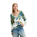 Desigual — Pull Coldbotanic blanc femme