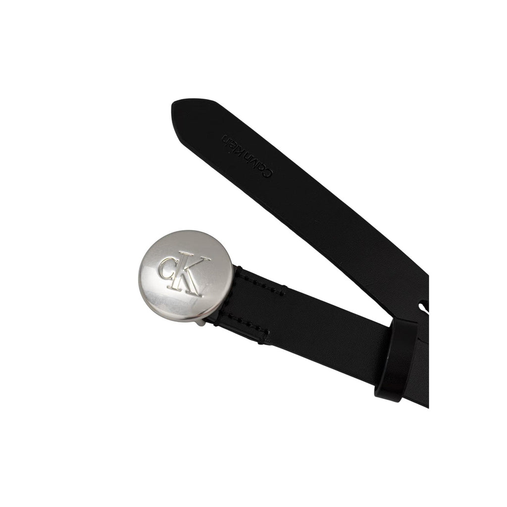 Calvin Klein — Ceinture noir réf. ROUND ENGRAVED CK BUCKLE 20 MM femme — vue 2
