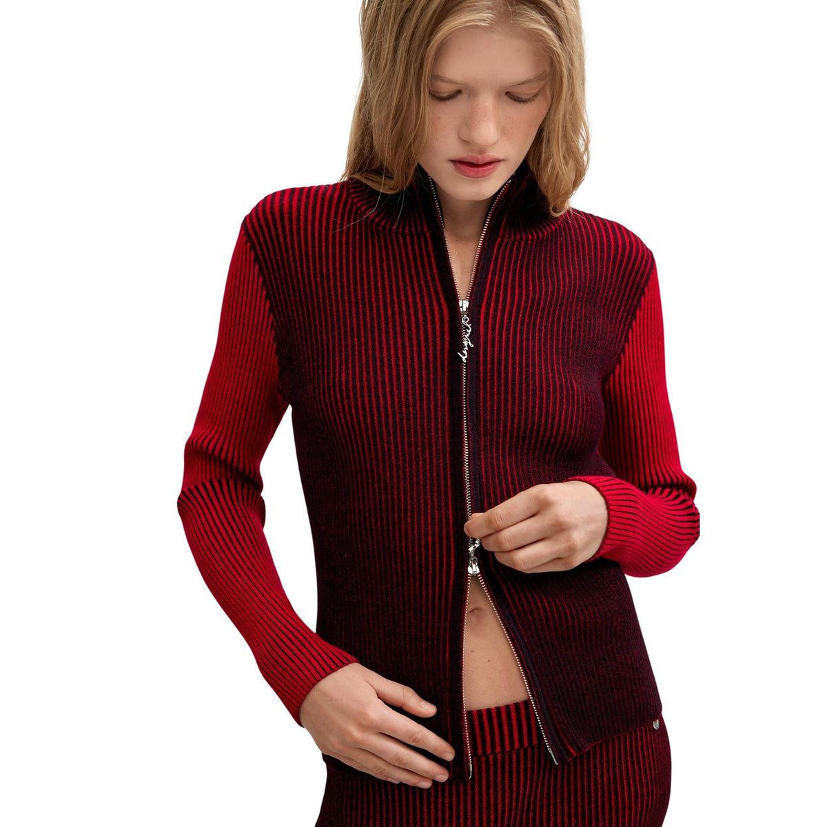 Desigual — Pull Bloody rouge femme — vue 3