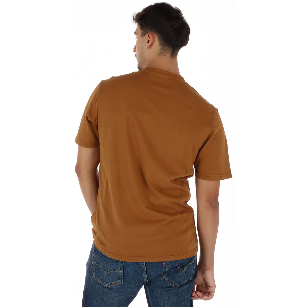 Napapijri — T-shirt NP0A8BAFWS21 camel homme — vue 2