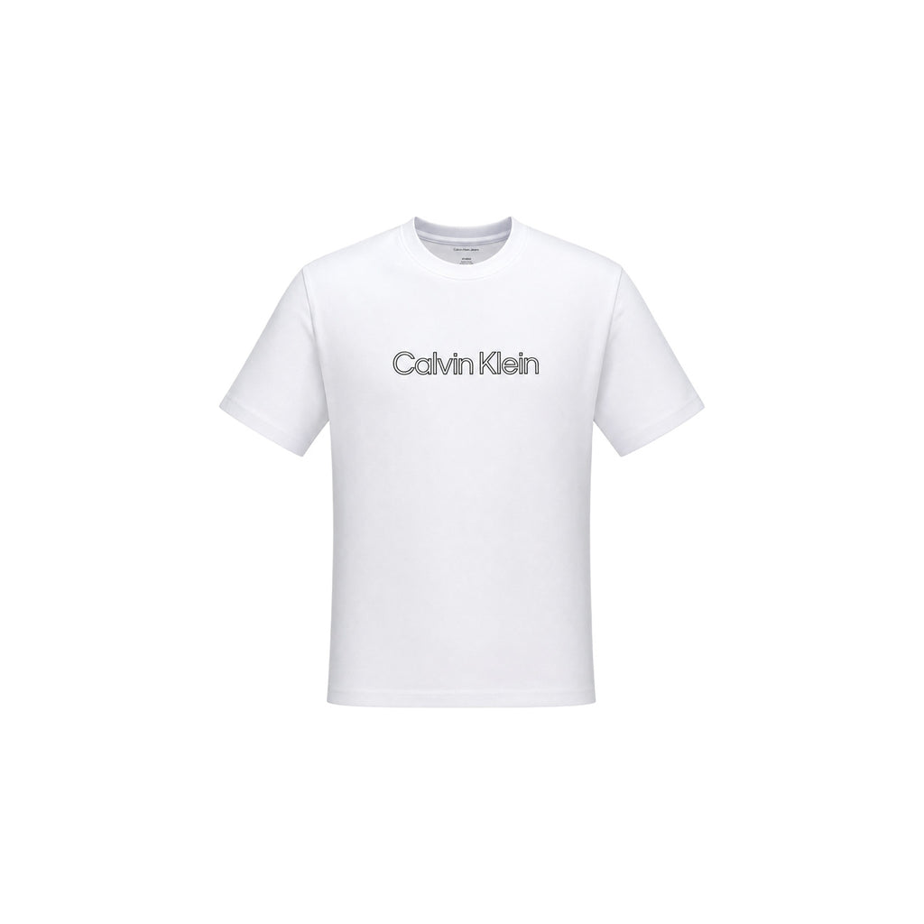 Calvin Klein Jeans — T-shirt blanc à imprimé homme — vue 2