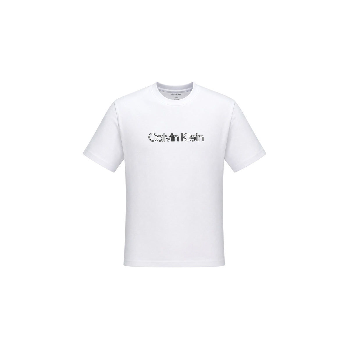 Calvin Klein Jeans — T-shirt blanc à imprimé homme — vue 2