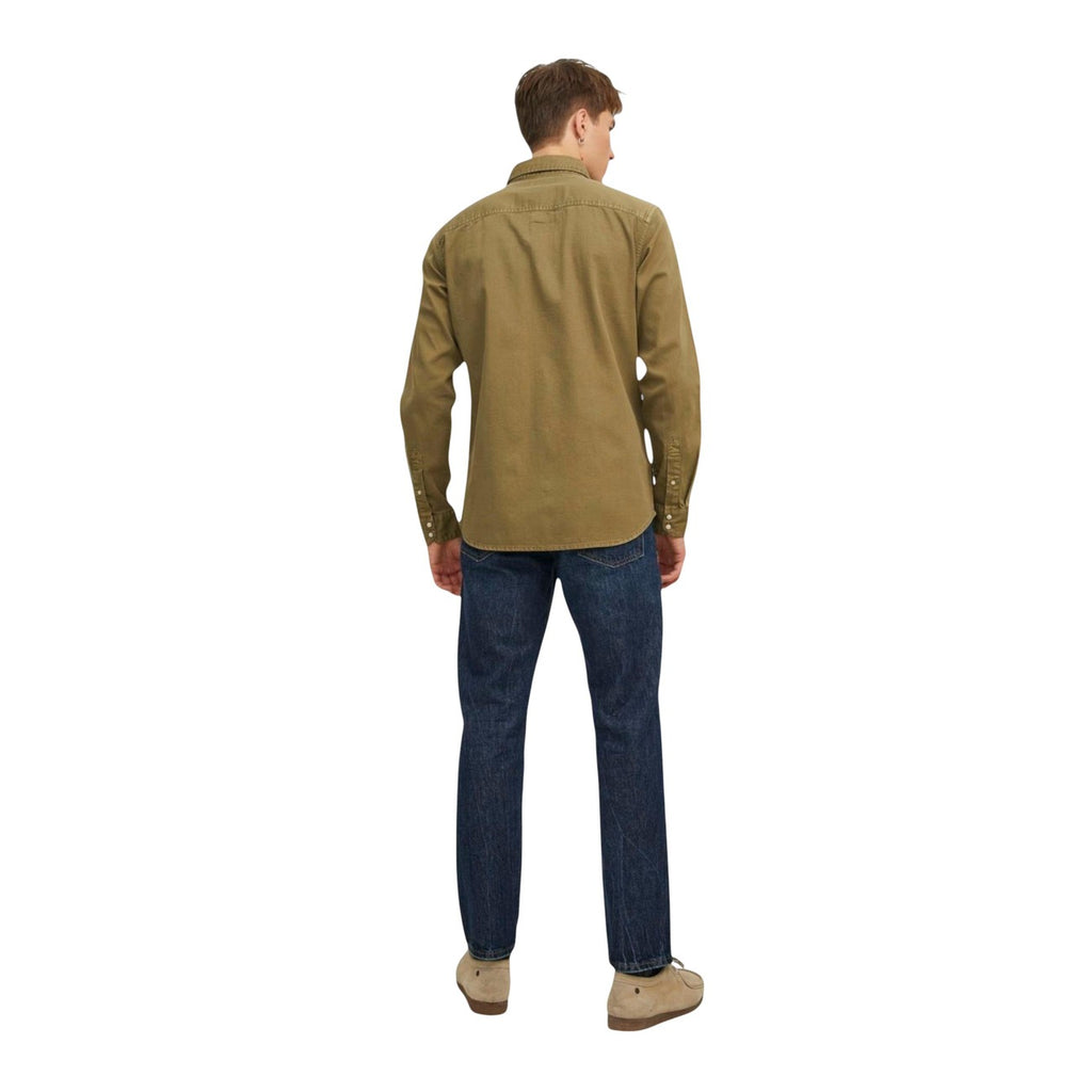 Jack & Jones — Sheridan denim herenoverhemd — groen — afbeelding 4