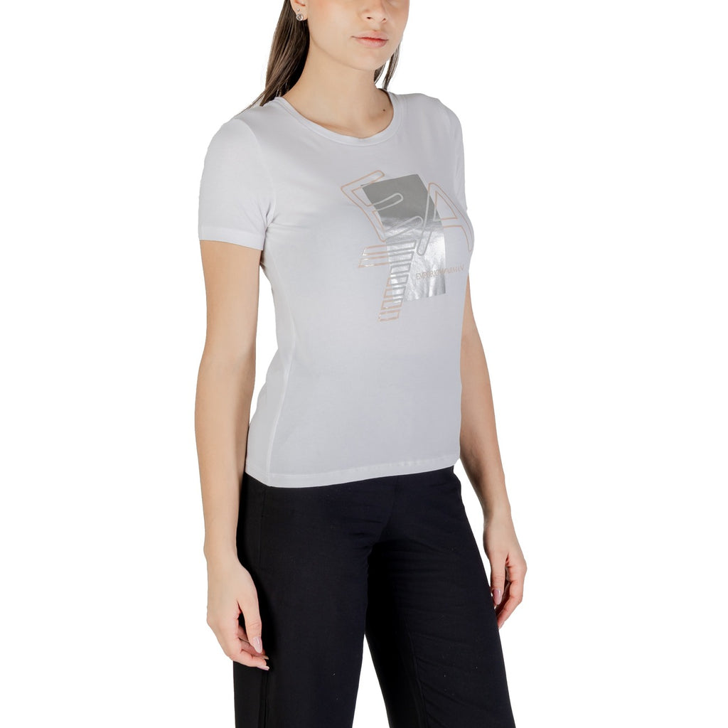 EA7 — T-shirt blanc femme — vue 4