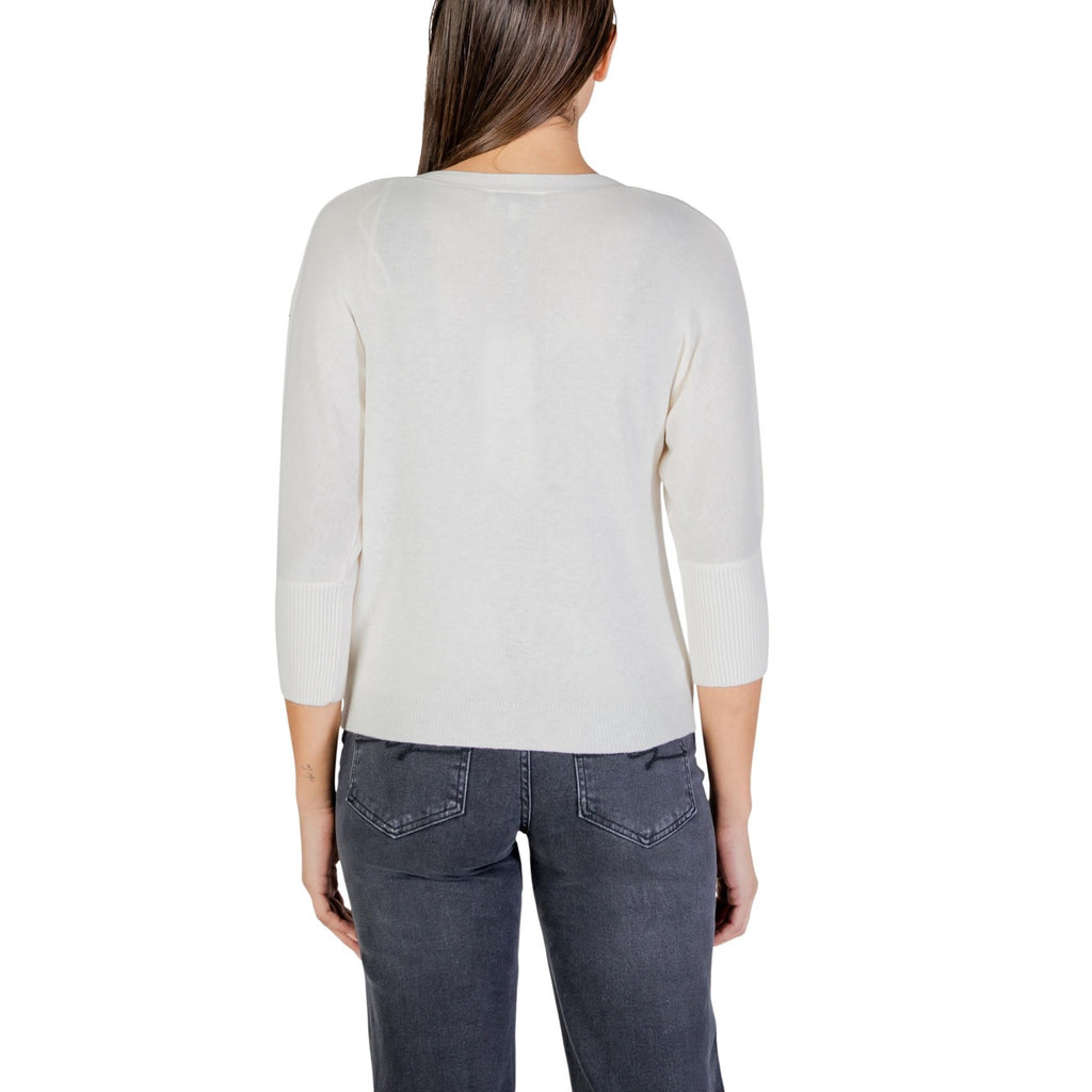 Morgan — Cardigan col V beige femme — vue 4