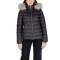 Tommy Jeans — Zwarte damesjas met capuchon