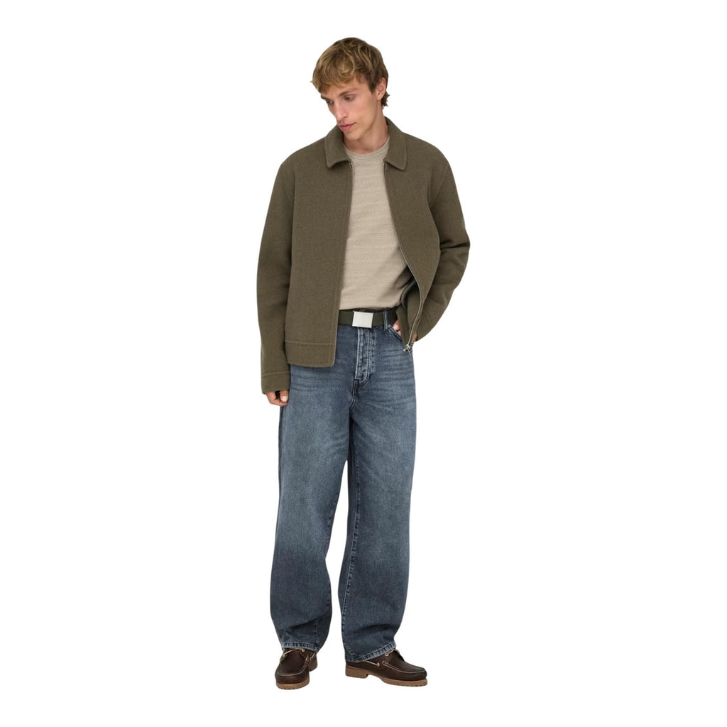 Only & Sons — Jean Fade coupe loose bleu homme — vue 5