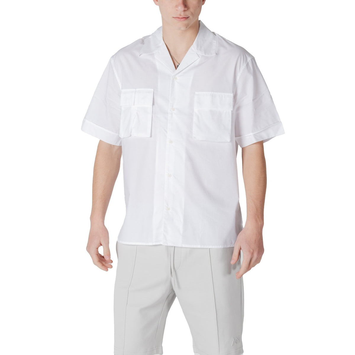 Antony Morato — Chemise réf. MMSS00185-FA400098 blanc homme