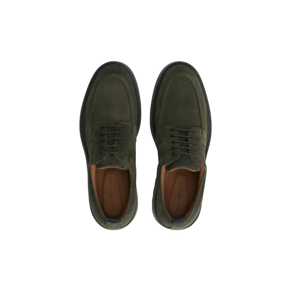 Tommy Hilfiger – Grüne Herren-Slipper aus Leder — Ansicht 2