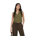 Jacqueline de Yong — V-hals vest 15366390 groen dames