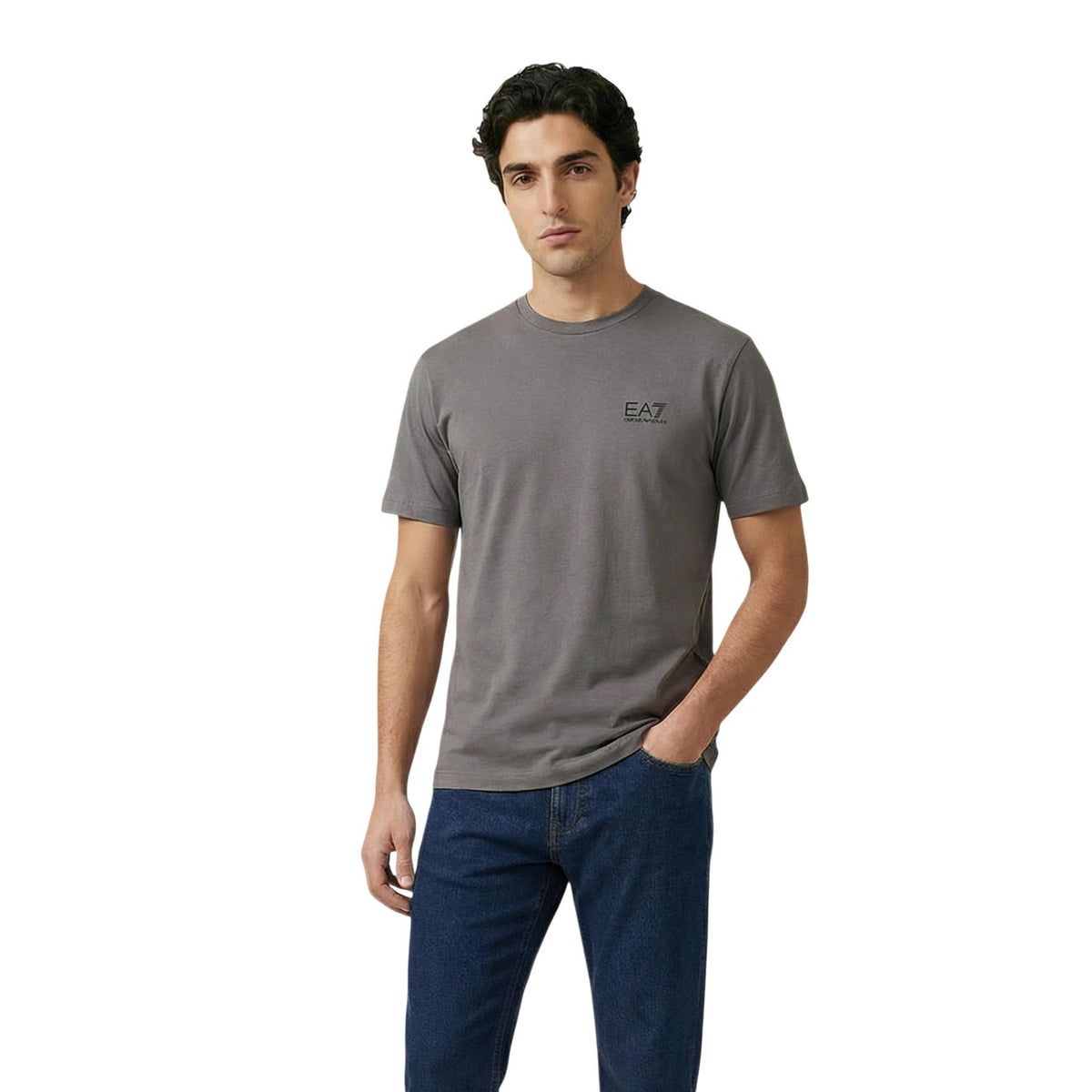 EA7 — Grijs T-shirt voor heren — 8NPT25 PJVPZ
