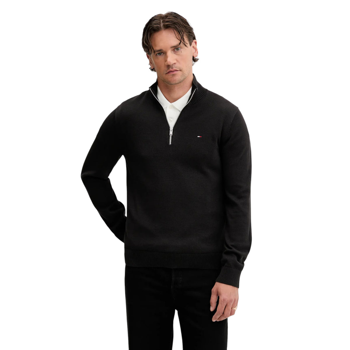Tommy Jeans — Schwarzer Herrenpullover
