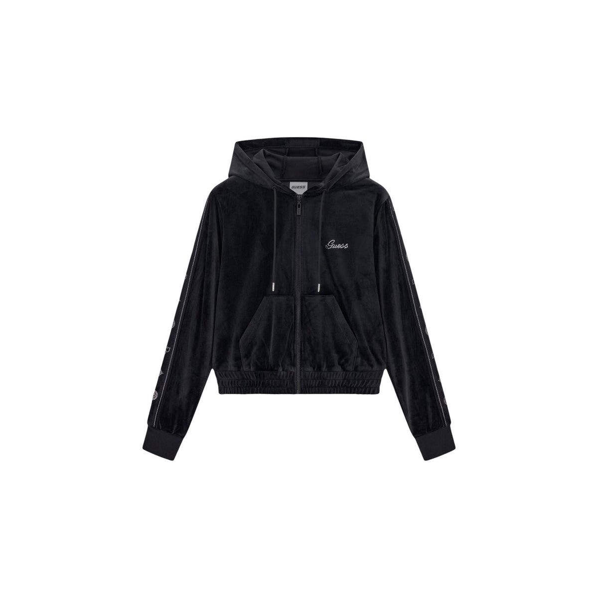 Guess Active — Amalia damesvest met rits en capuchon zwart — afbeelding 5