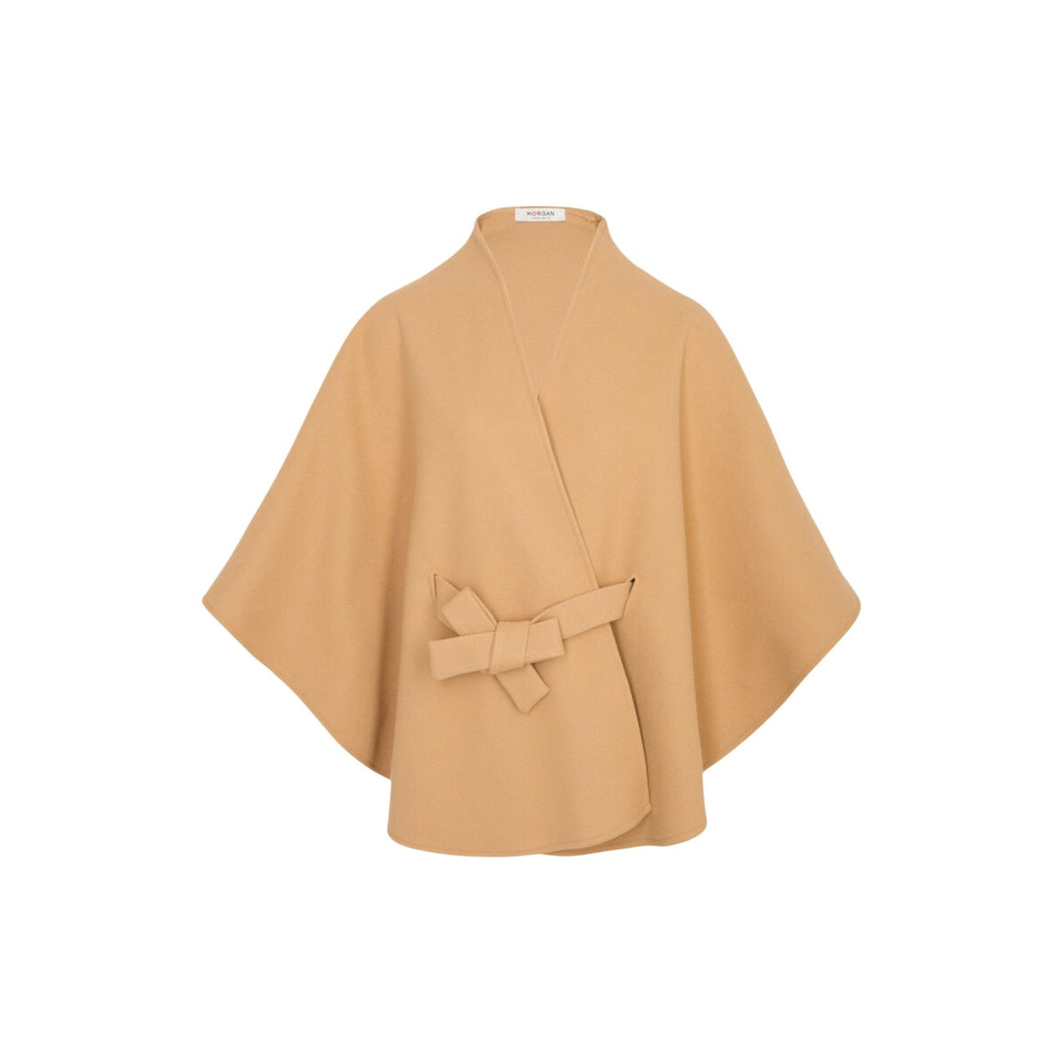 Morgan — Pull col V beige femme