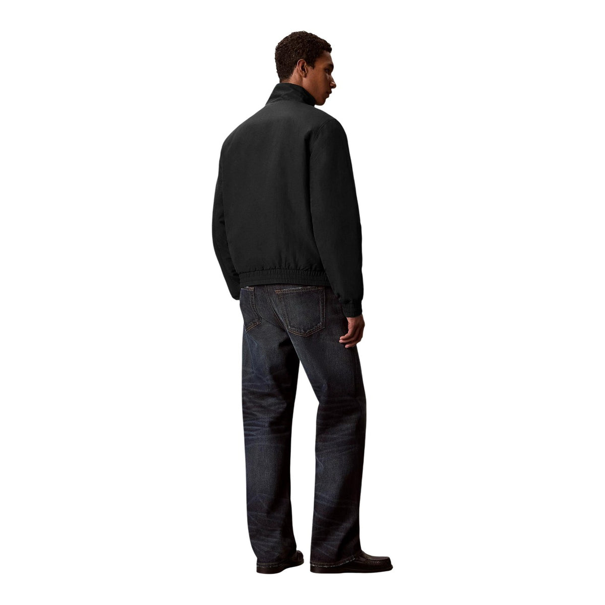 Calvin Klein Jeans — Veste noire en nylon homme — vue 4