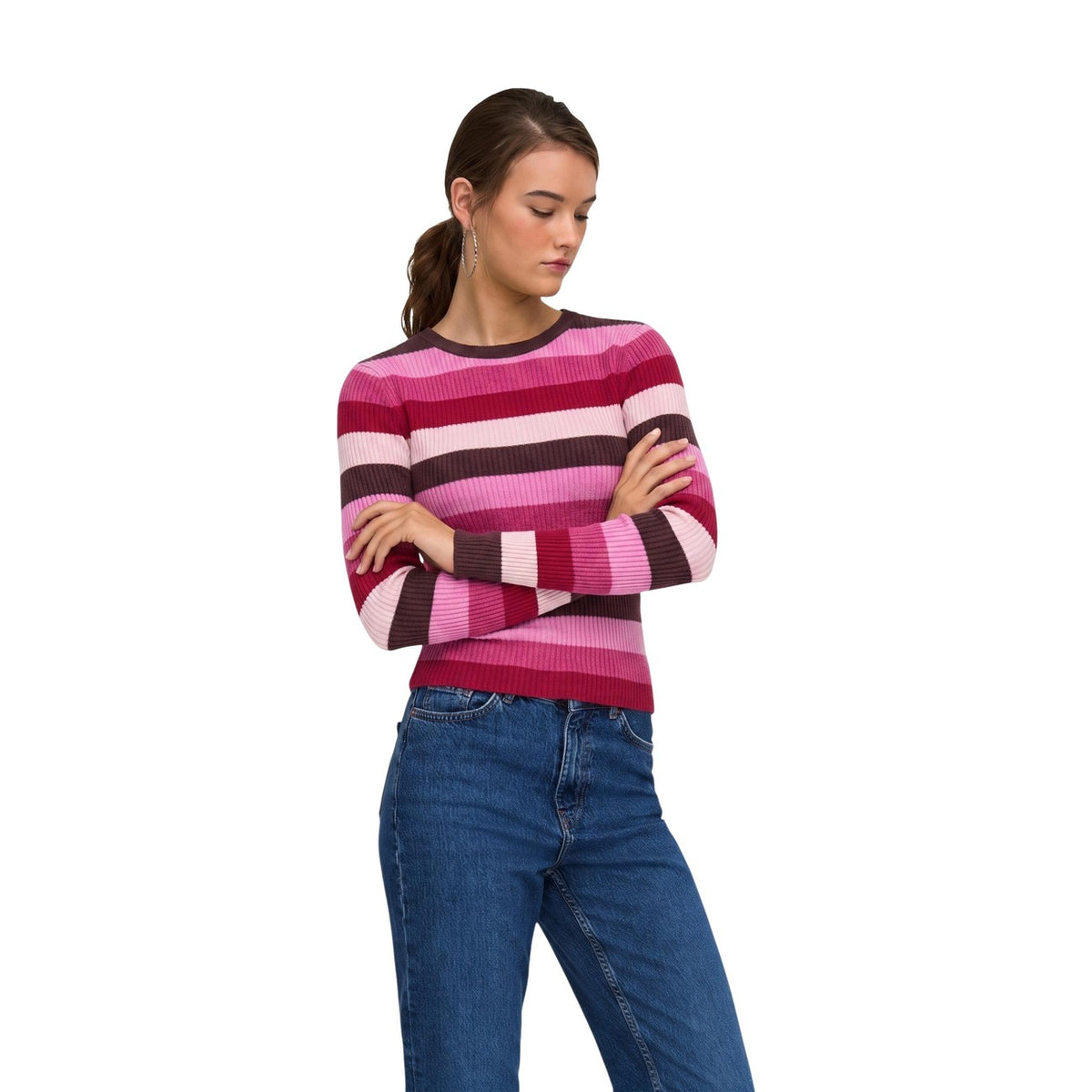 Only — Pull en maille col rond ONLIBI femme — vue 6