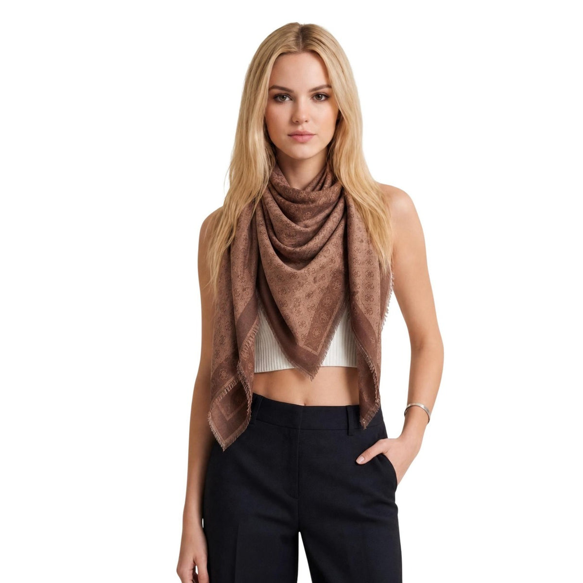 Guess — Lindsey Jacquard Kef woman scarf