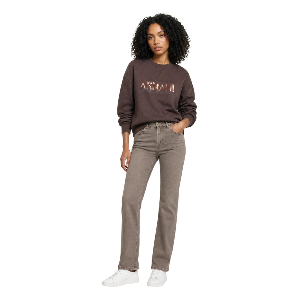 Armani Exchange — Women’s brown stretch sweatshirt — view 3