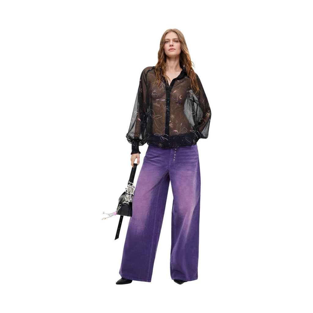 Desigual — Pantalon Ref Porly violet femme — vue 2