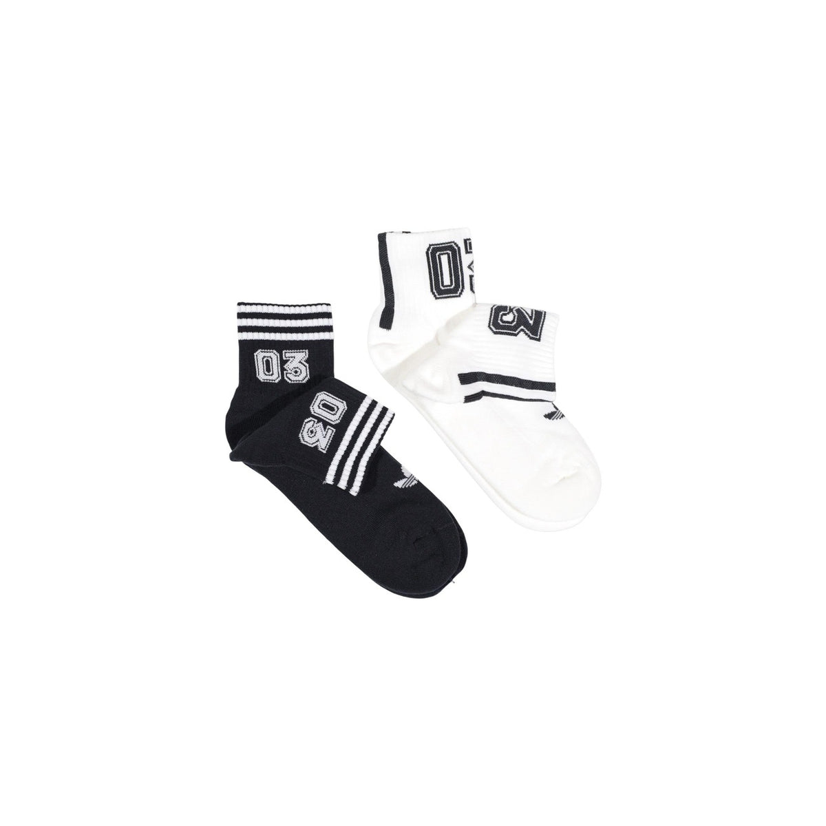 adidas Originals — Pack of 2 pairs of black 3-Stripes socks — view 3