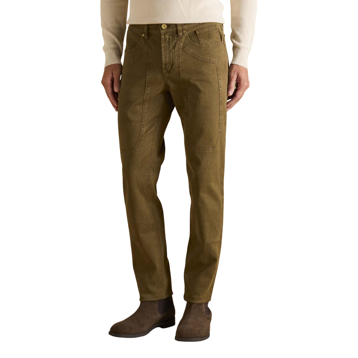 Jeckerson — JUPPA077JOHN001 CTCPTVELL009 U006 brown men's pants — view 2