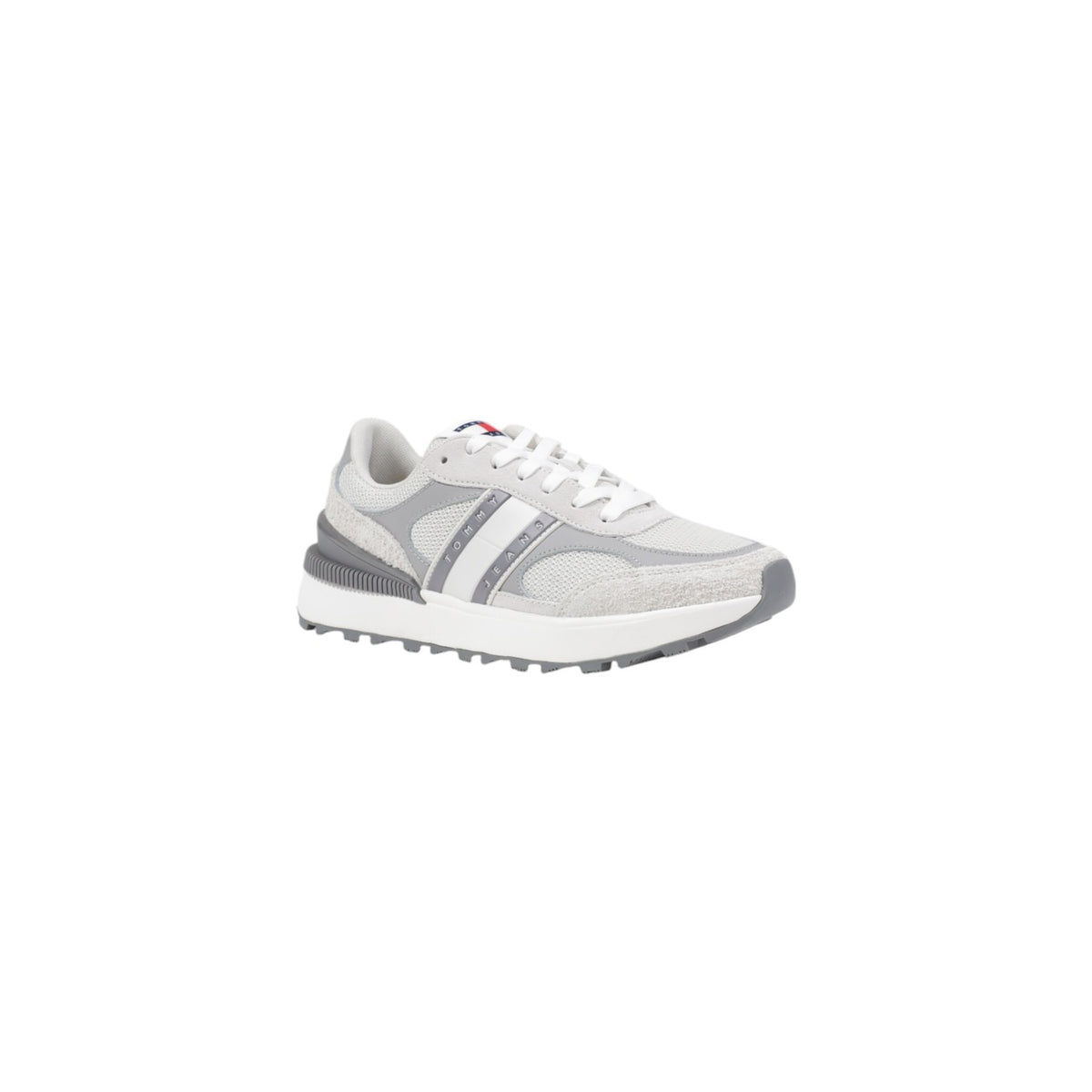 Tommy Jeans — Baskets EN0EN02705 grises en cuir femme — vue 2