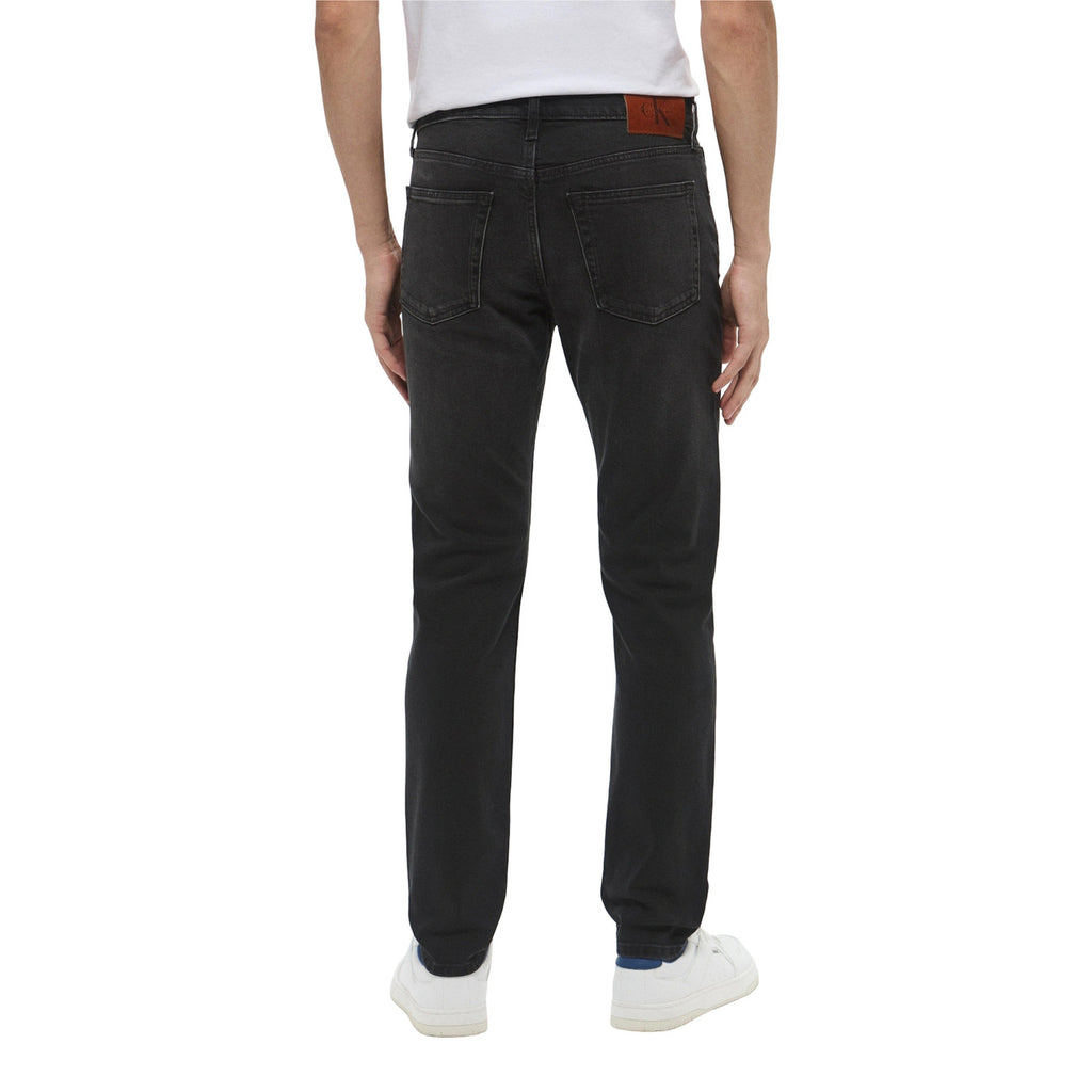 Calvin Klein Jeans — Jean slim tapered noir homme — vue 2