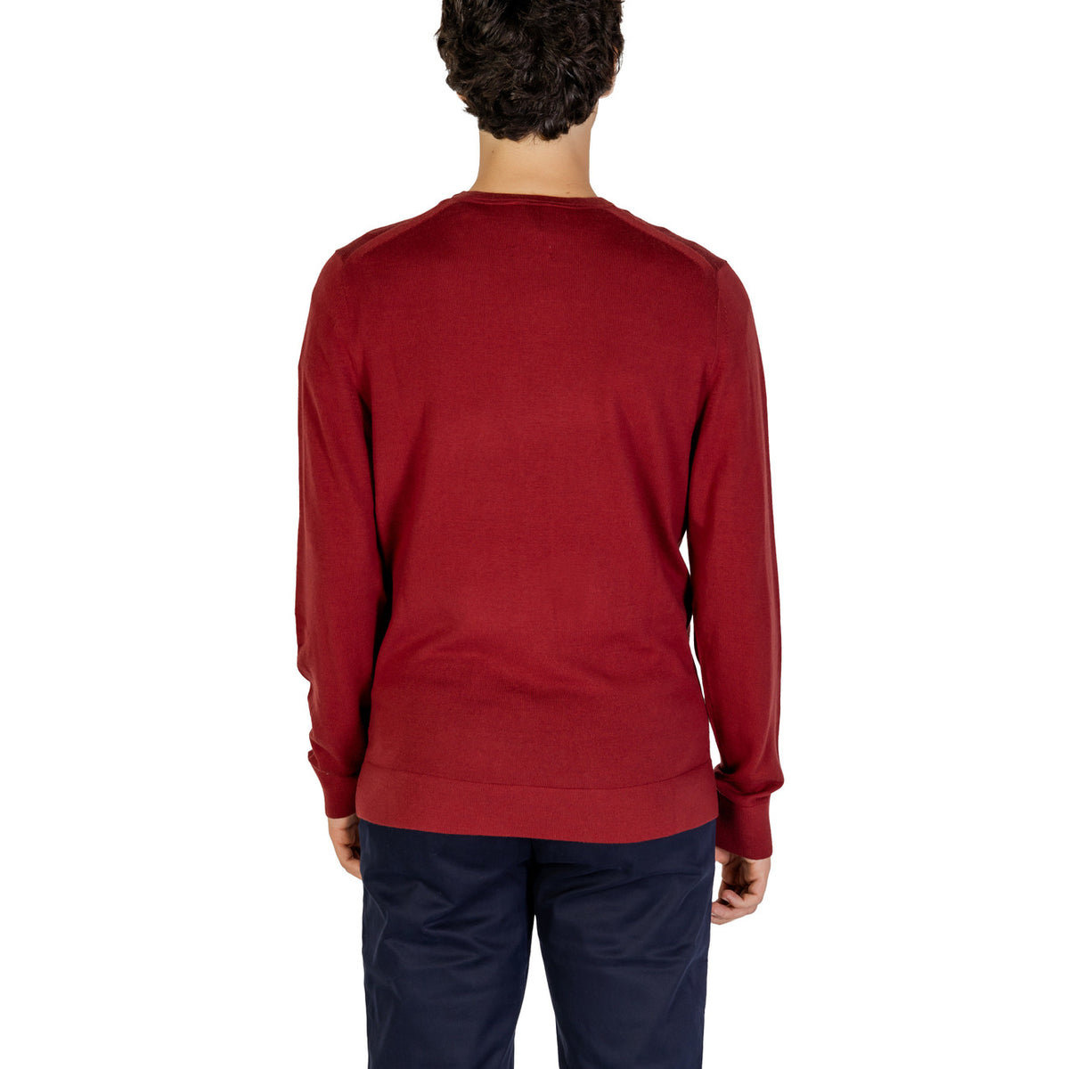 Calvin Klein Jeans — Pull K10K109474 bordeaux en laine homme — vue 2
