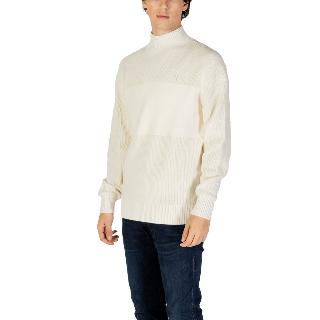 Calvin Klein Jeans — Pull J30J326204 blanc homme — vue 3