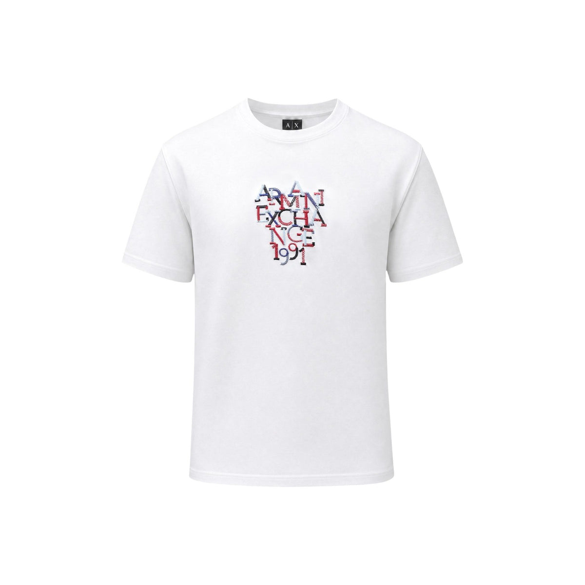 Armani Exchange — Men’s white cotton t-shirt — view 2