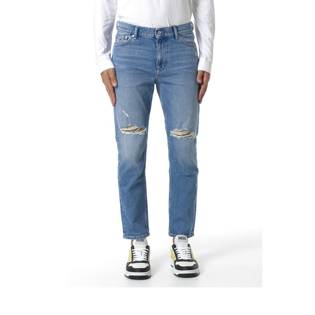 Tommy Jeans — Jean bleu en coton stretch B_44834 homme — vue 3