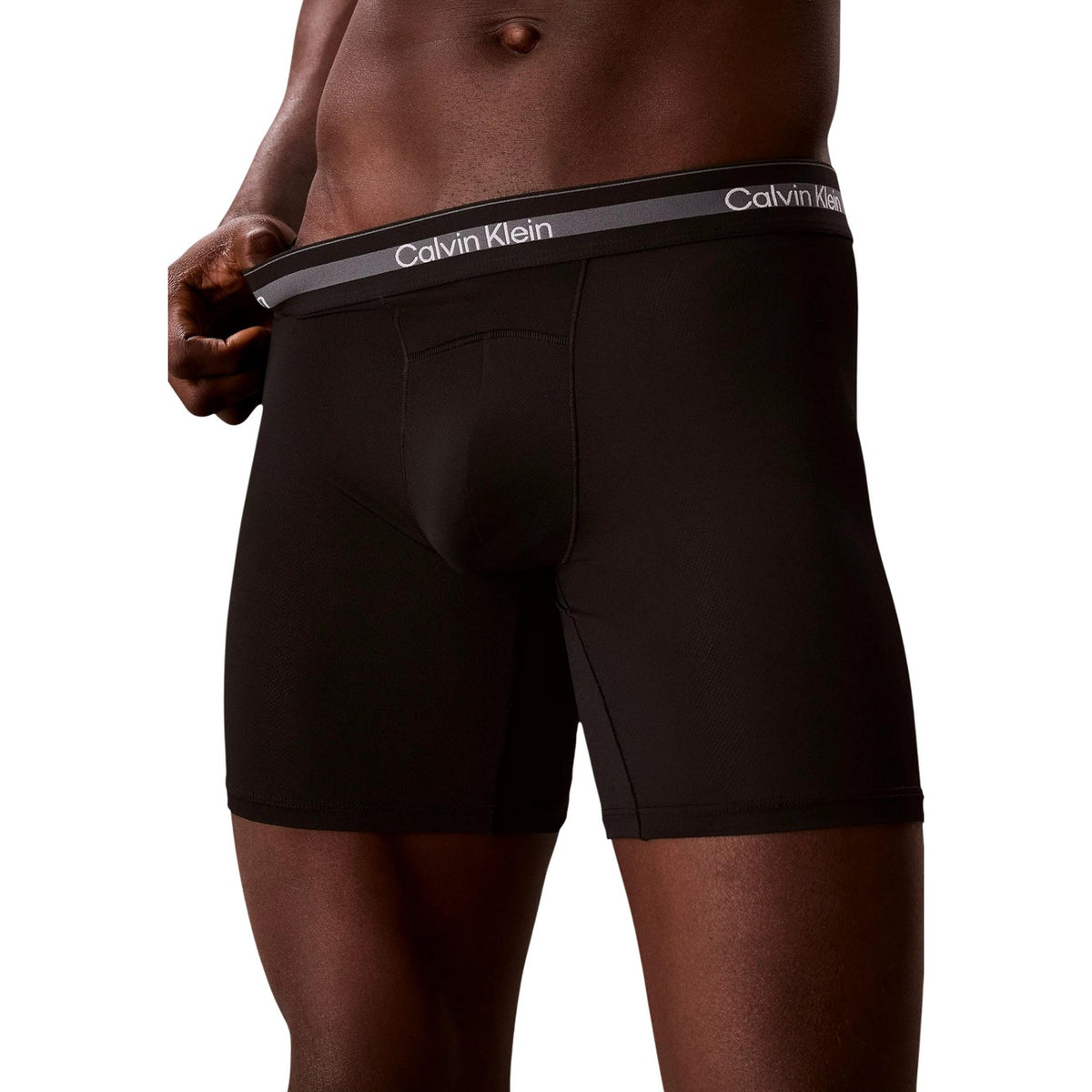 Calvin Klein Underwear — Pack of 3 men's black long boxers — view 3