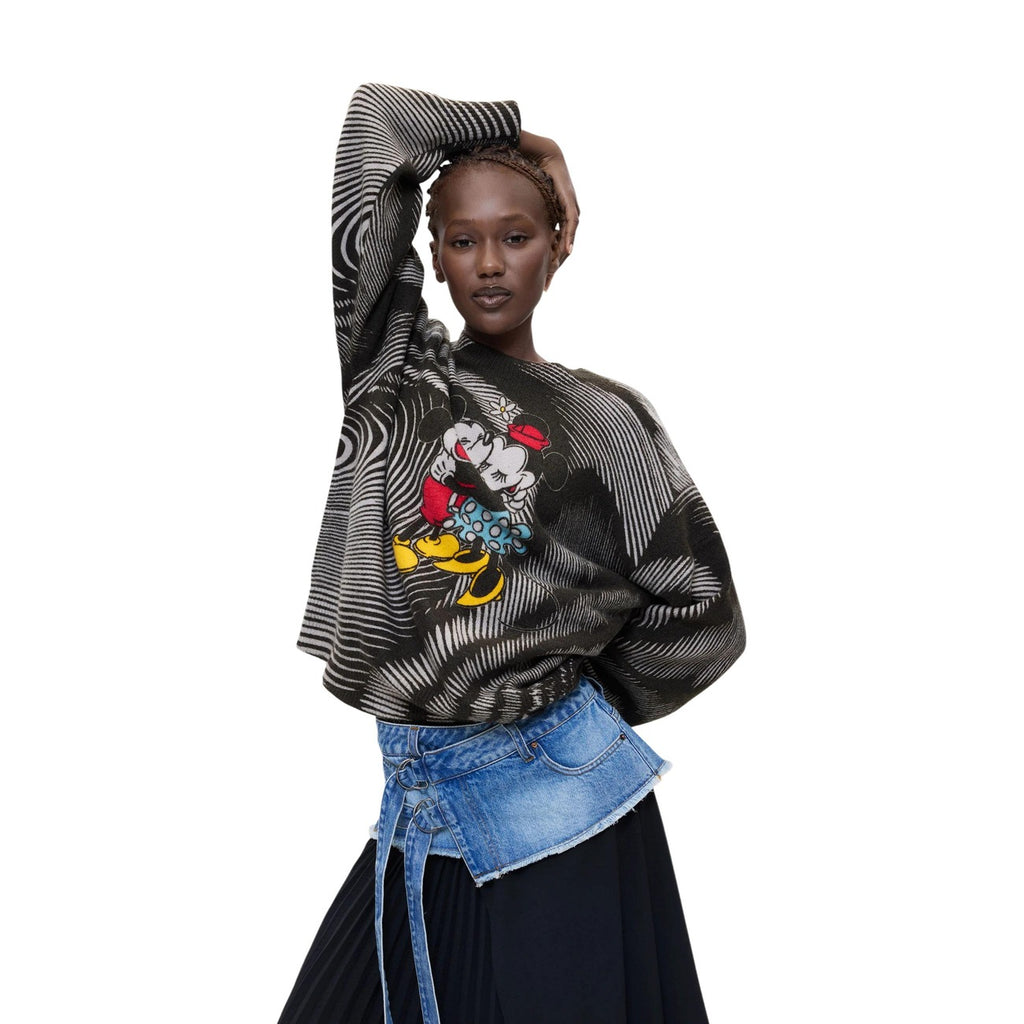 Desigual — Women’s black Hug Mickey sweater