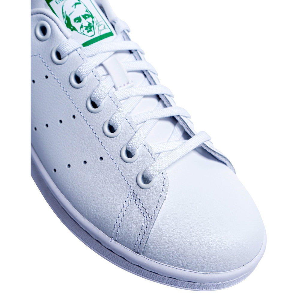 adidas Originals — Weiß-grüne Stan Smith Sneaker — Ansicht 3