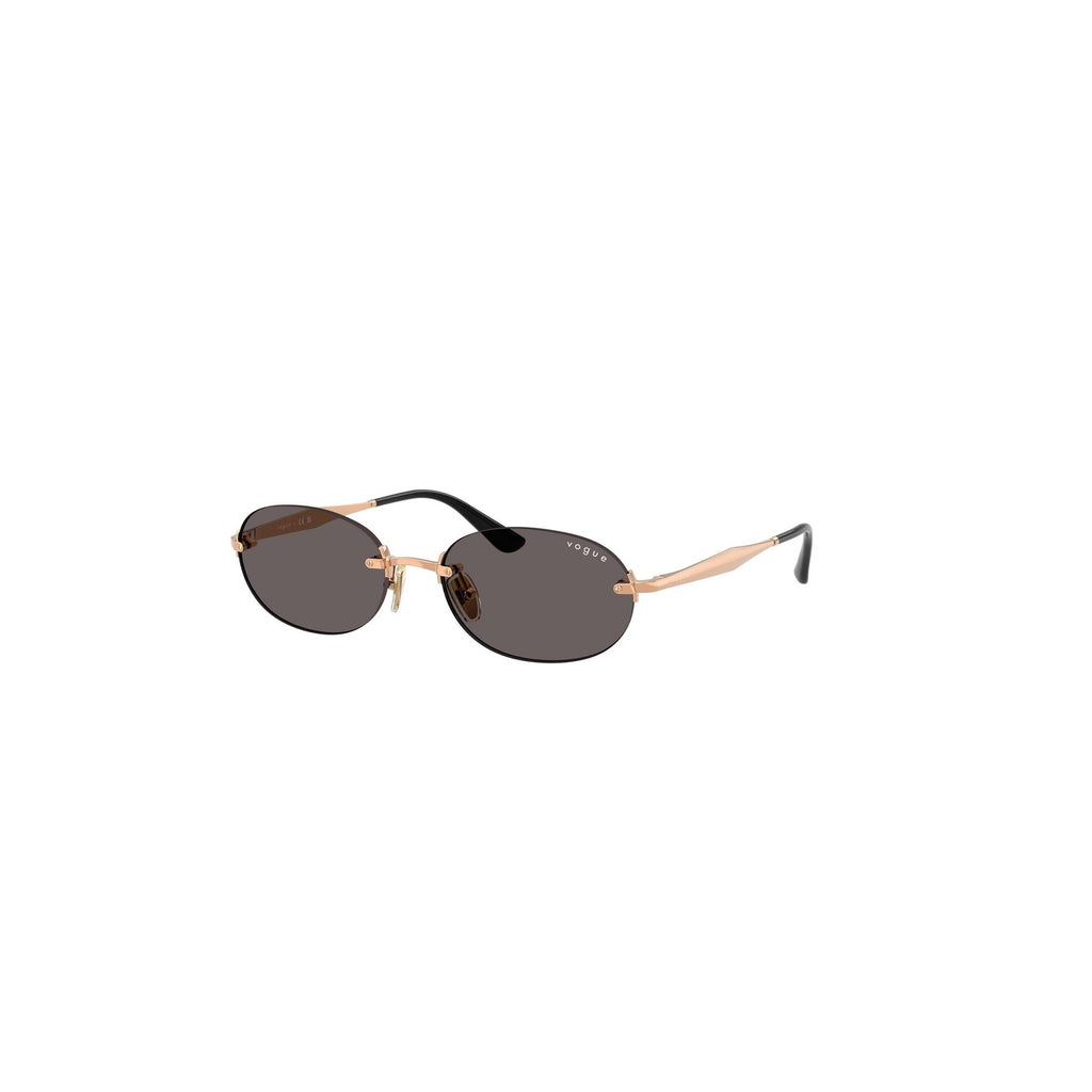 Vogue Eyewear — Ronde zonnebril van goudkleurig metaal voor dames — afbeelding 5