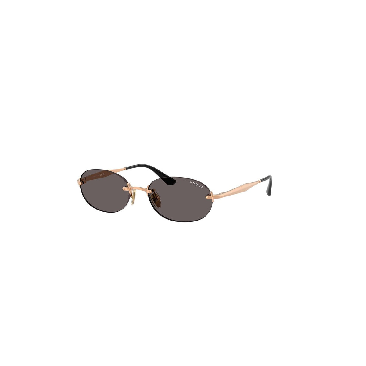 Vogue Eyewear — Ronde zonnebril van goudkleurig metaal voor dames — afbeelding 5