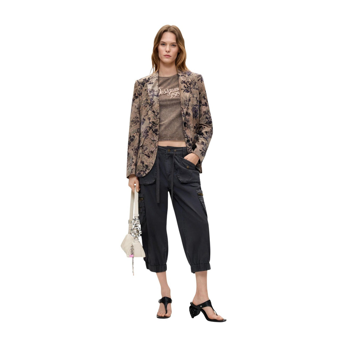 Desigual — Beige damesjas Cherrie — afbeelding 2