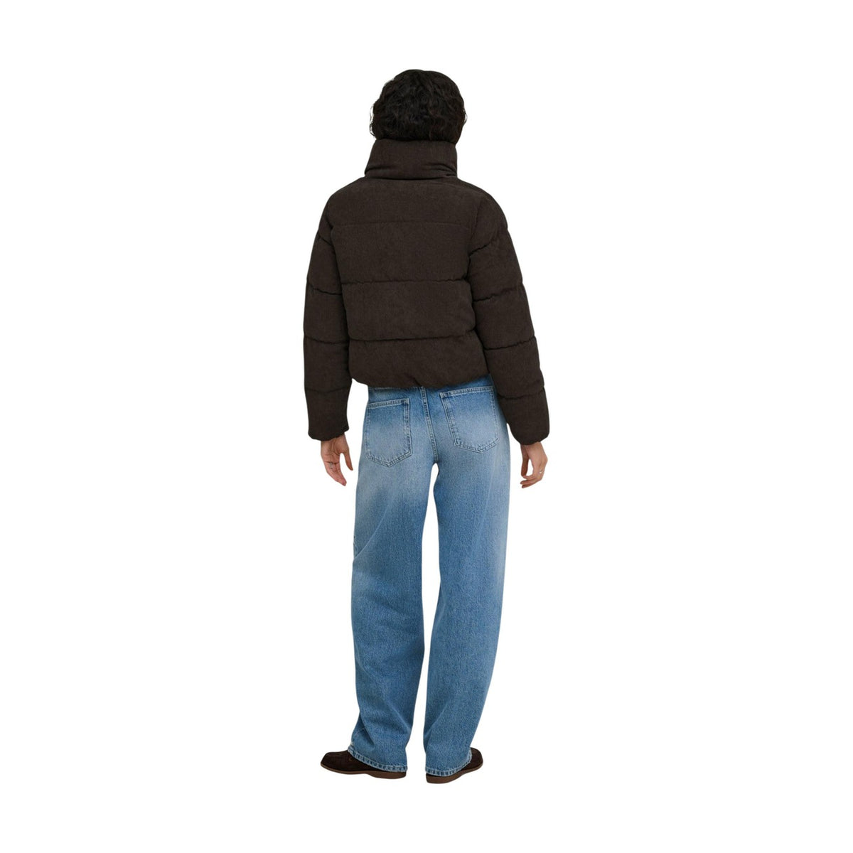 Only — Doudoune en velours côtelé ONLNEWDOLLY marron femme — vue 2