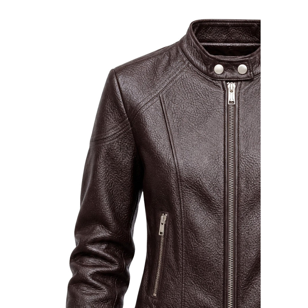 Guess — jas Marlene Caribou Pu M voor dames - kleur bruin — afbeelding 5