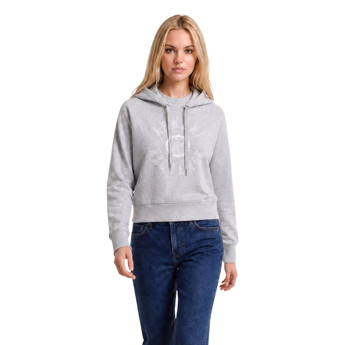 Armani Exchange — Women’s gray cotton sweatshirt