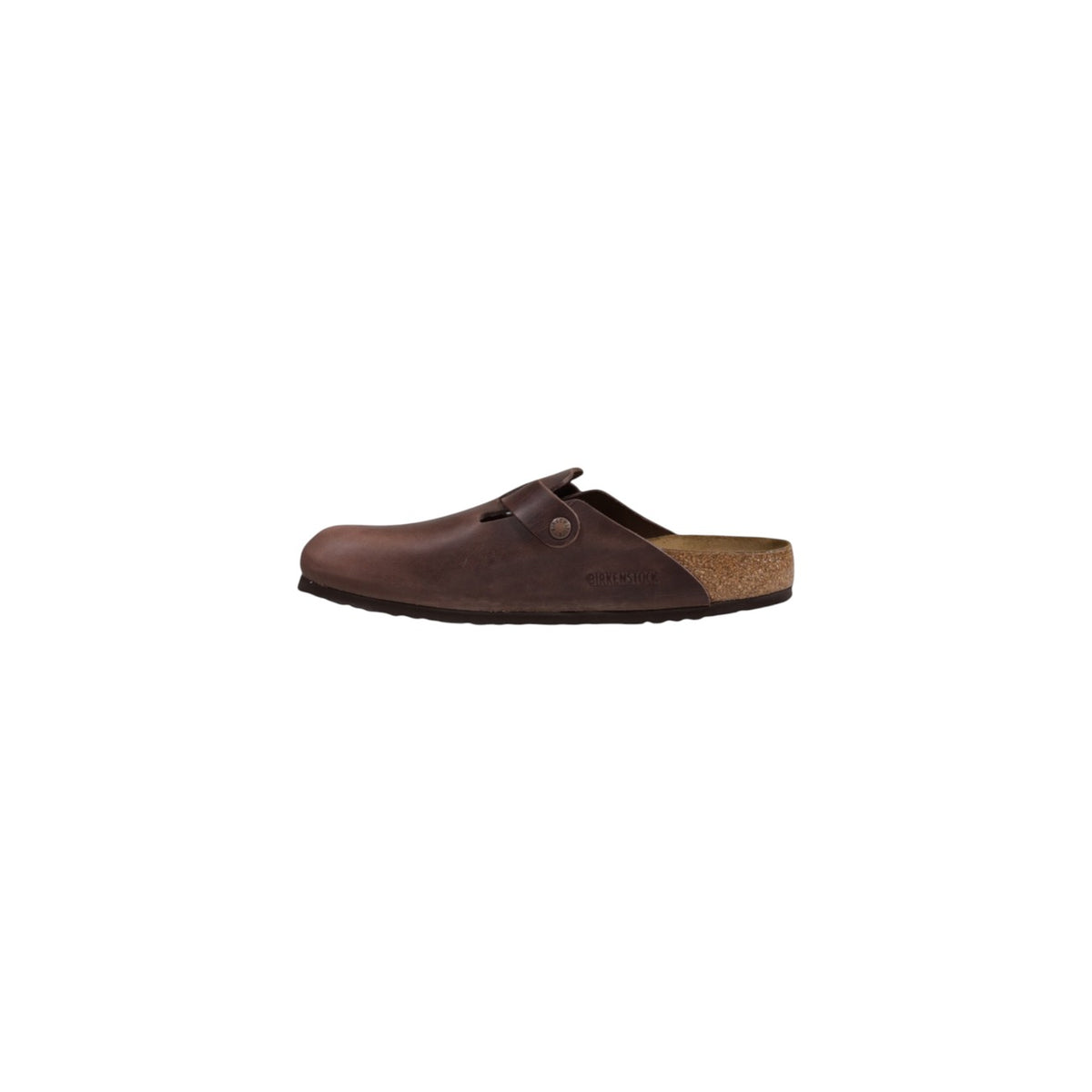 Birkenstock — Boston-klompen van bruin leer — afbeelding 3