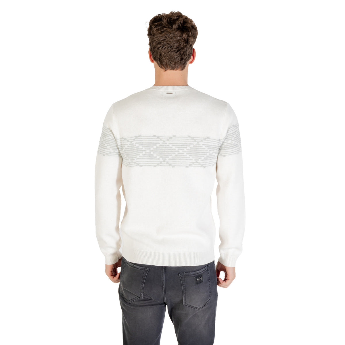 Antony Morato — Pull réf. MMSW01566-YA401141 blanc homme — vue 2